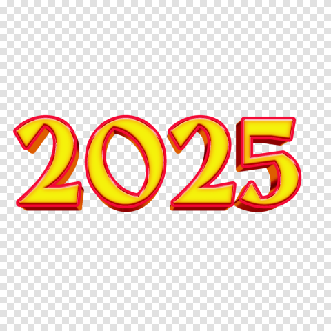 New Year Wishes Text Png 2025 Transparent Background