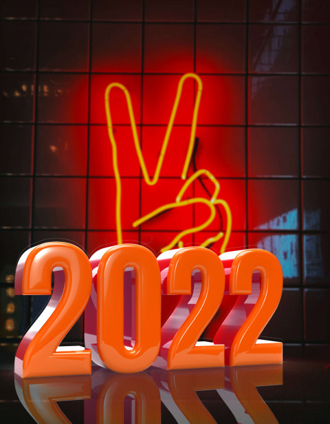 Orange Colour 2022 New Year Editing Background Photoshop PicsArt