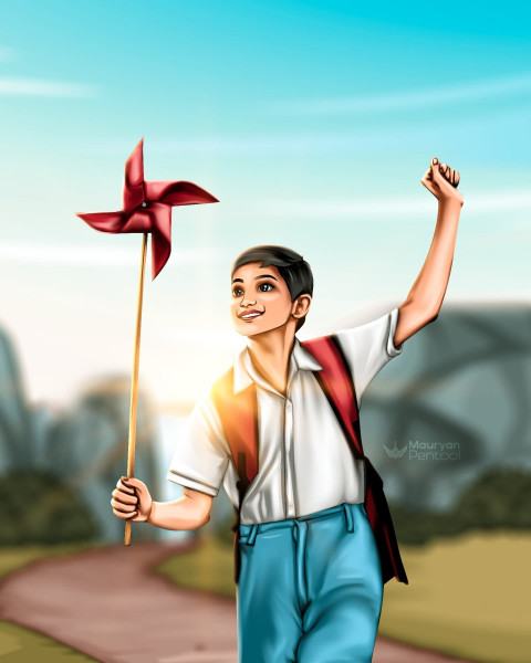 Painting Childhood Artwork Wallpapers DP