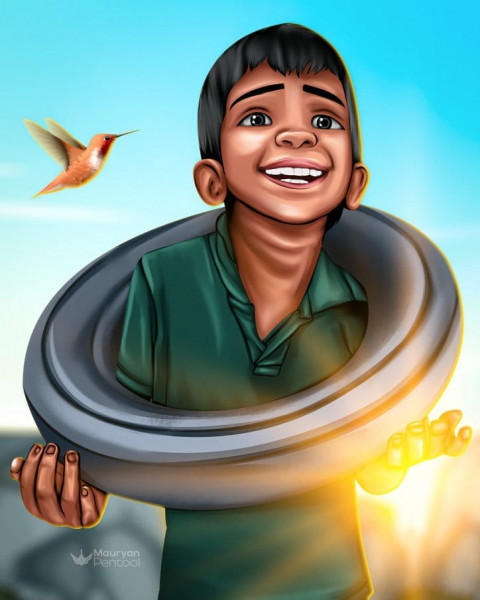 Painting Childhood Artwork Wallpapers Image