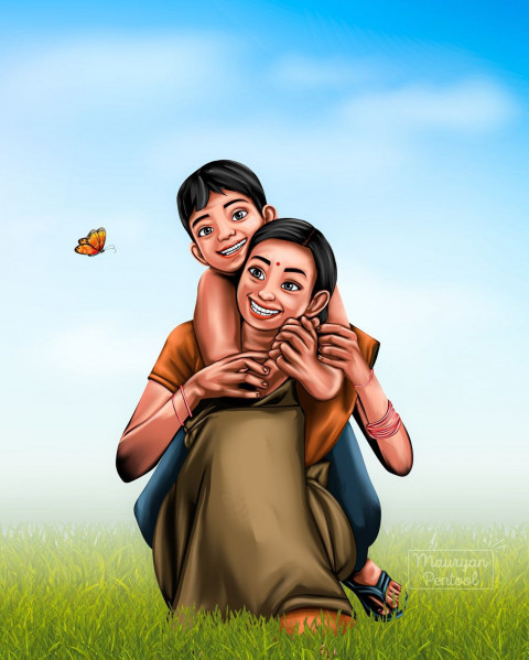 Painting Childhood Artwork Wallpapers Pic