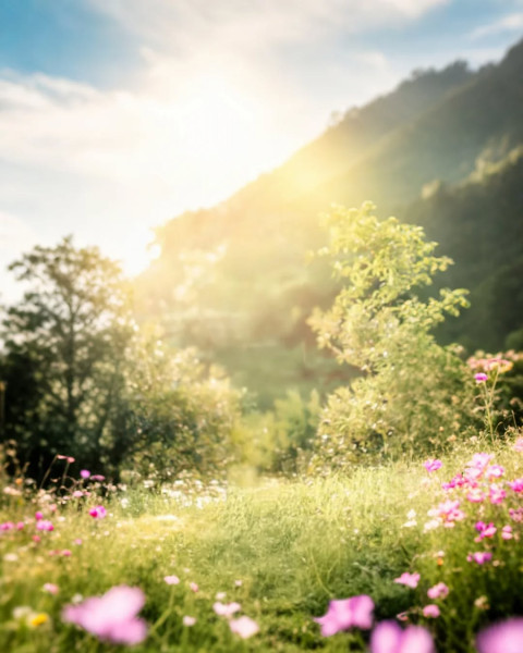 Photo Editing Blur Nature Colorful Background CB