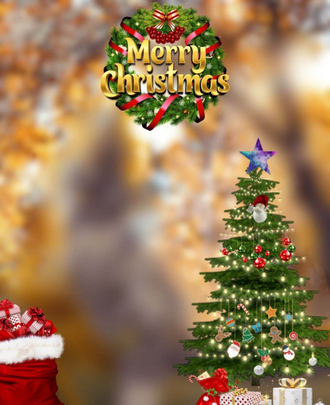 Photoshop Christmas Editing Background Full HD