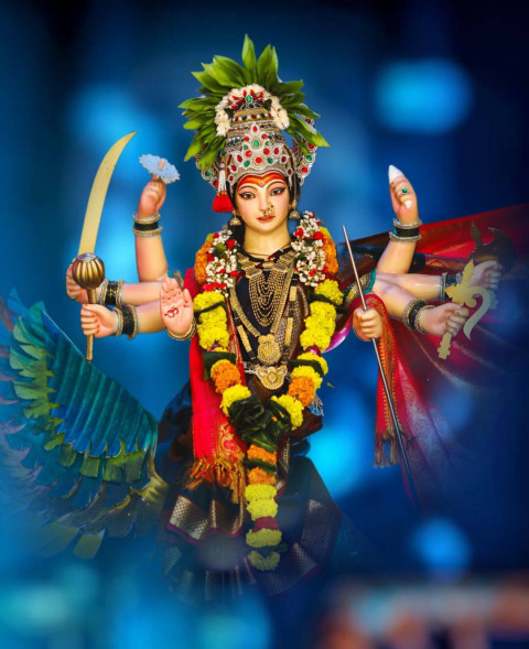 Photoshop Durga Maa Navratri Photo Editing HD New Backgrounds