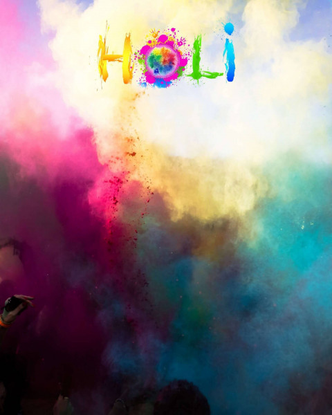 Photoshop Editing Holi Background For CB Picsart