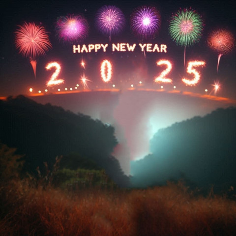 Photoshop Free CB Happy New Year Editing Background 2025