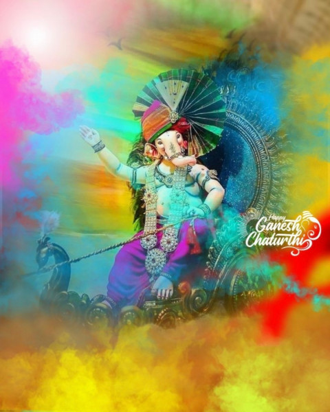 Photoshop Ganesh Chaturthi CB Picsart Background Download Free