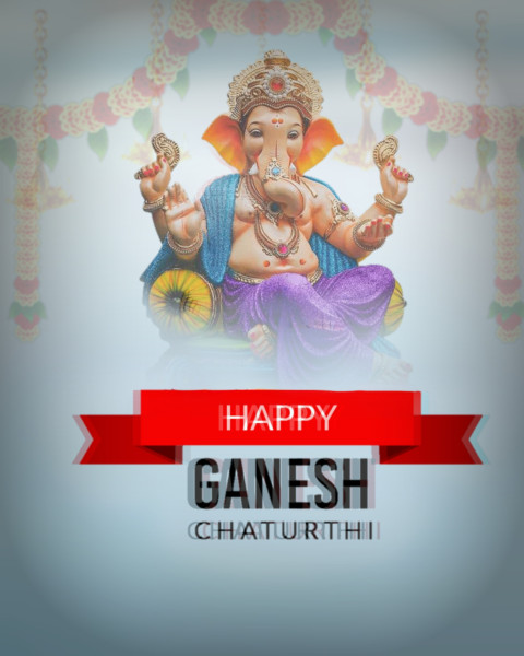 Photoshop Ganesh Chaturthi New Free Editing CB Background Img