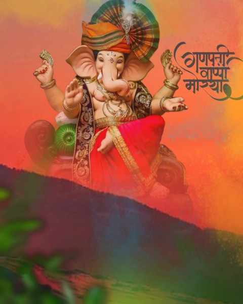 Photoshop Ganesh Chaturthi New Free Editing CB Background Pics