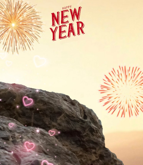 Photoshop Happy New Year 2025 Editing CB Free Background