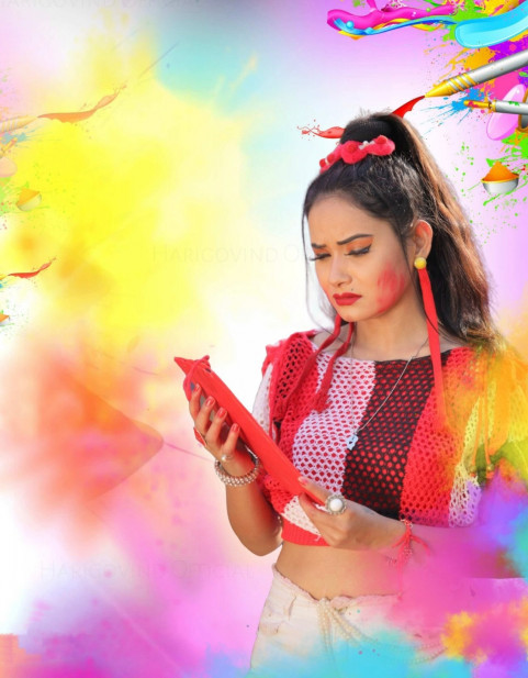 Photoshop Holi Background Download With Girls Free