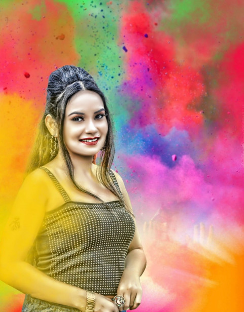 Photoshop Holi Background Download With Girls New