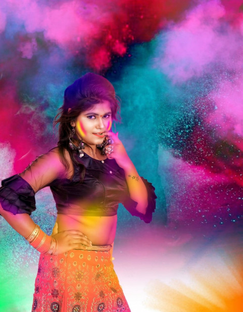 Photoshop Holi Photo Editing Background Wallpaper Free