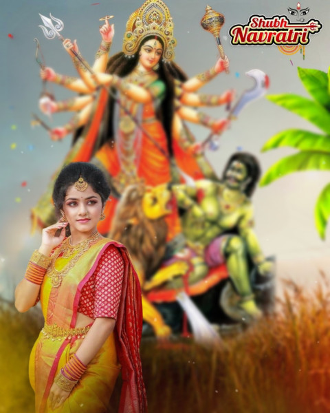 Photoshop Navratri Background For Photo Editing With Girl Pics