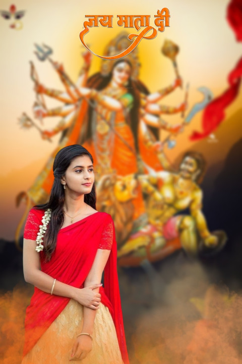 Photoshop Navratri Backgrounds For Photo Editing With Girl Pics