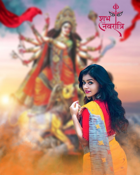 Photoshop Navratri HD Background For Photo Editing With Girl Pics
