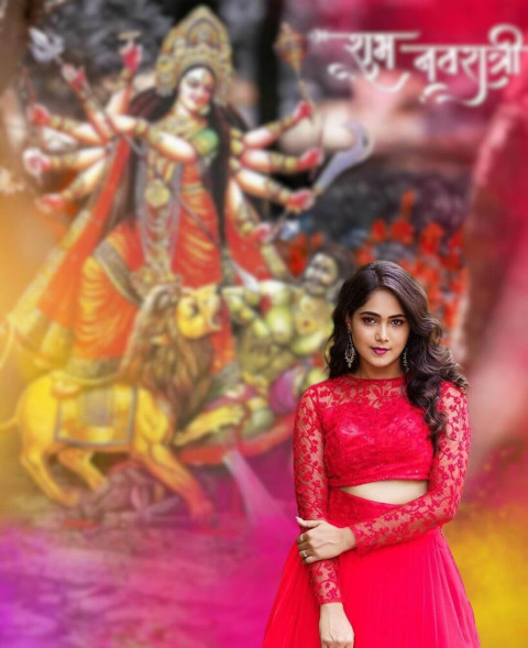 Photoshop Navratri Special CB Photo Editing With Girls Pics