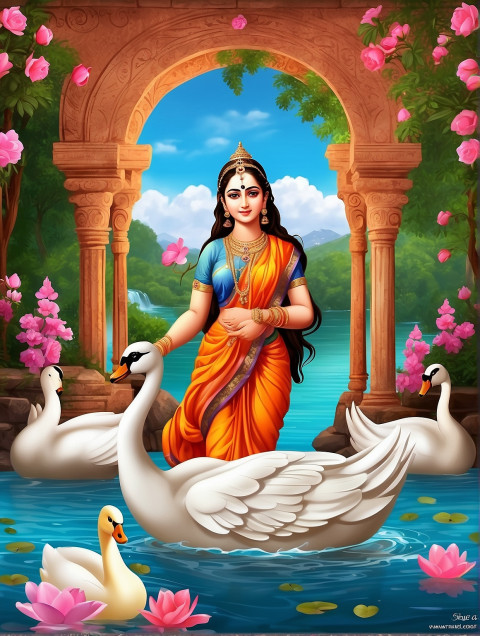 Photoshop Saraswati Puja Background CB Editing Images Full HD Pic
