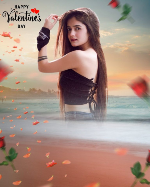 Picsart Happy Valentine Day Cb Background Download With girl