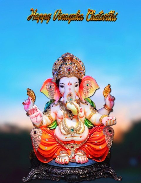 PicsArt CB Ganesh Chaturthi Background With Girl For Editing Free