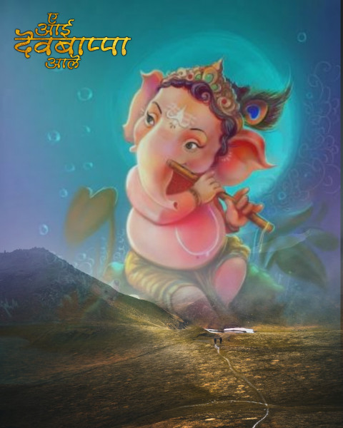 PicsArt Full HD Ganpati Editing Background