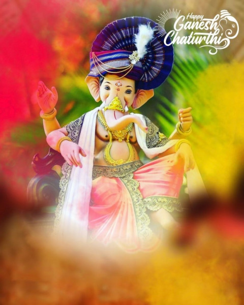 PicsArt Ganesh Chaturthi Background HD For Photo Editing