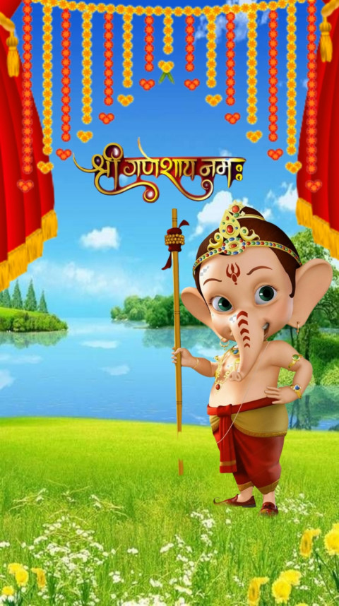 Picsart Ganpati Bappa Editing CB Background HD Download