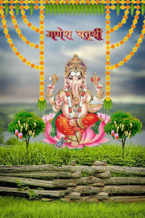 Happy Ganpati Bappa Editing CB Background HD Download New
