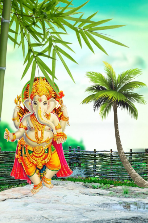 PicsArt Ganpati Ganesh Chaturthi CB Editing Background Download