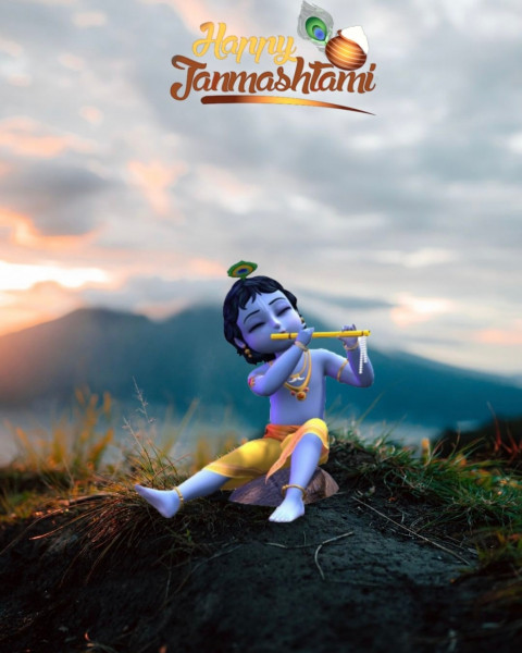 Picsart Happy Krishna Janmashtami Photo Editing Backgrounds Pic