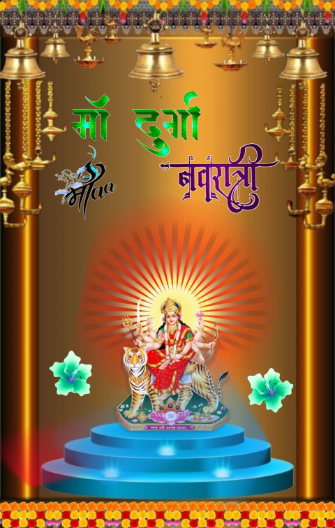 Picsart Happy Navratri CB Background HD Download Free