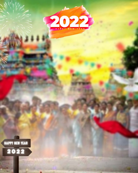 PicsArt Happy New Year 2022 Background For Editing Photoshop CB