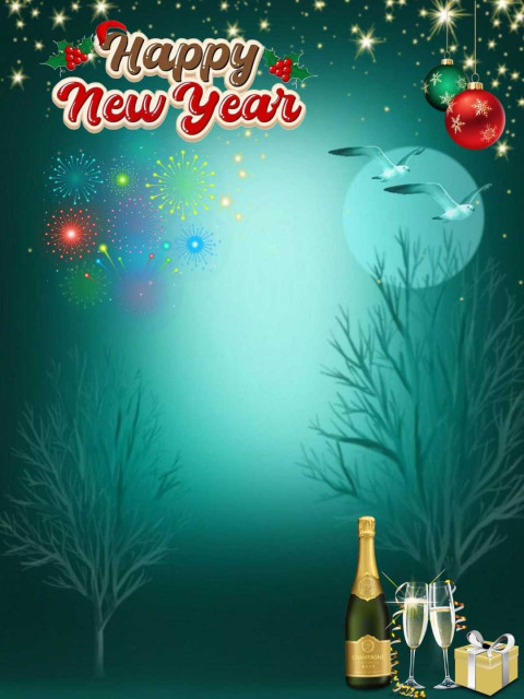 2025 Picsart Happy New Year CB Background Full HD Wallpaper