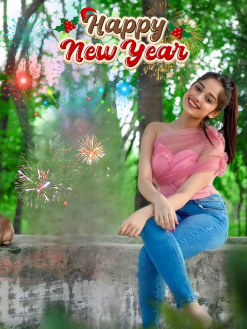Picsart Sitting Girl 2025 New Year CB Background Editing