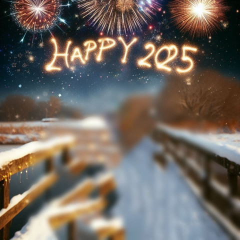 Picsart HD Happy New Year 2025 Background Download
