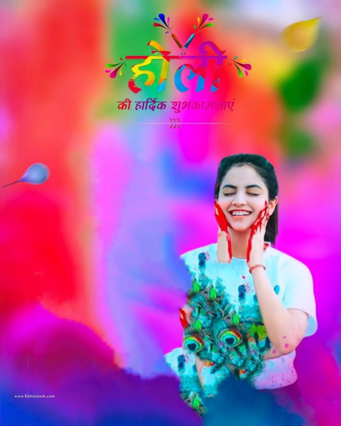 Picsart Holi Photo Editing Wallpaper Background Full HD
