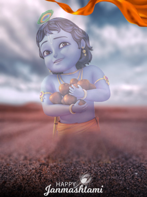 Picsart Janmashtami Editing Farmer Farm Background HD