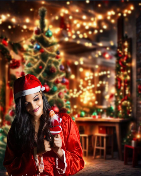 PicsArt Merry Christmas Editing New Background CB Editing With Girl Img