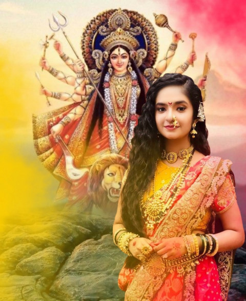 PicsArt Navratri Editing New Background Girl For Cb Photoshop