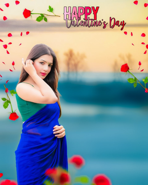 Picsart Valentine Day Editing Background With CB Girl
