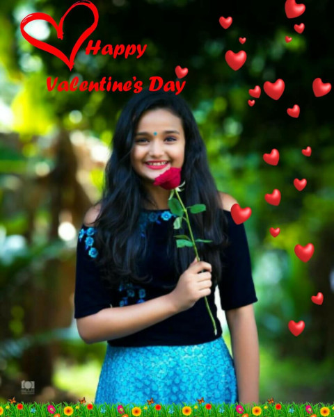 PicsArt Valentine's Day Photo Editing Background With Girl For Photoshop