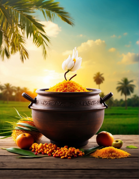 Pongal Background Decoration Wallpapers CB Editing