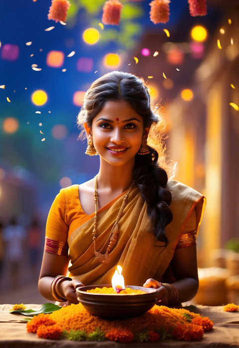 Pongal CB Blur Editing Background HD With Girl Celebration