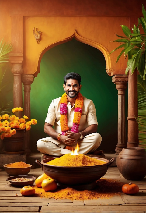 Pongal Celebration Images HD With People Background