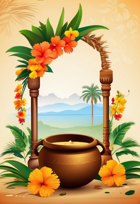 Pongal HD Background For Festival Wallpapers CB Images