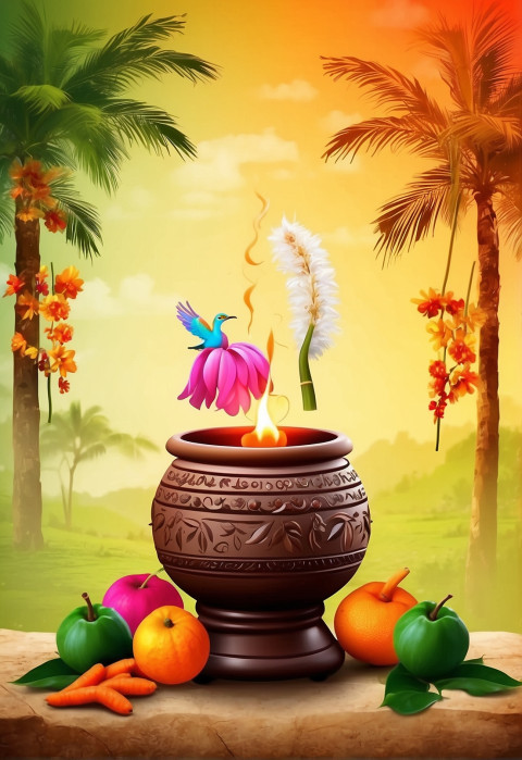 Pongal HD Background For Festival Wallpapers CB Images