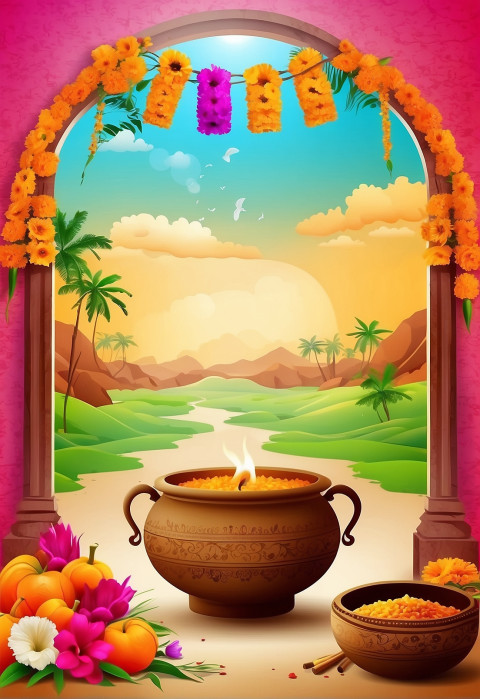 Pongal HD Background For Festival Wallpapers CB Images Img