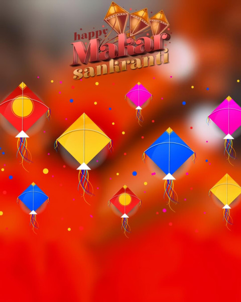 Pongal Makar Sankranti Background CB For Picsart Editing HD