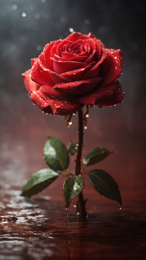 Professional close up of a Red Rose Wallpaper free Images