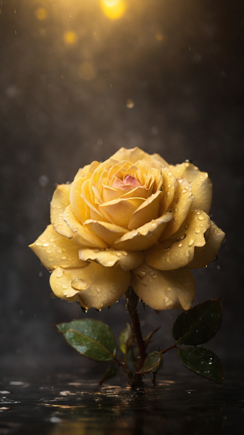 Professional yellow Rose surrounded Images HD Wallapper